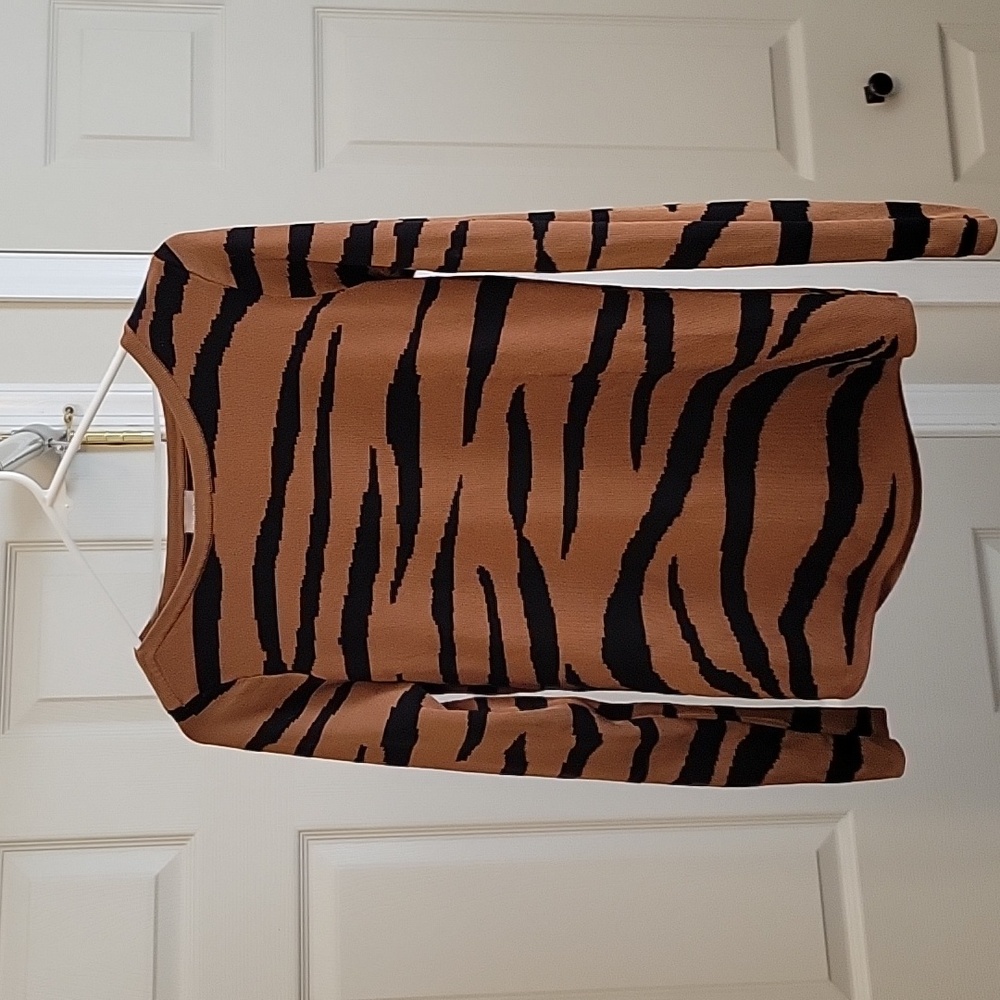 Chico's Animal Print Sweater, Size 0